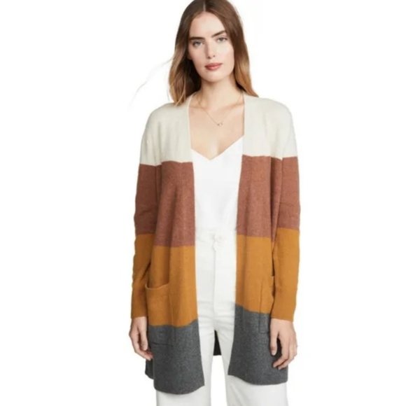 Madewell Kent Striped Cardigan Sweater - Picture 3 of 9